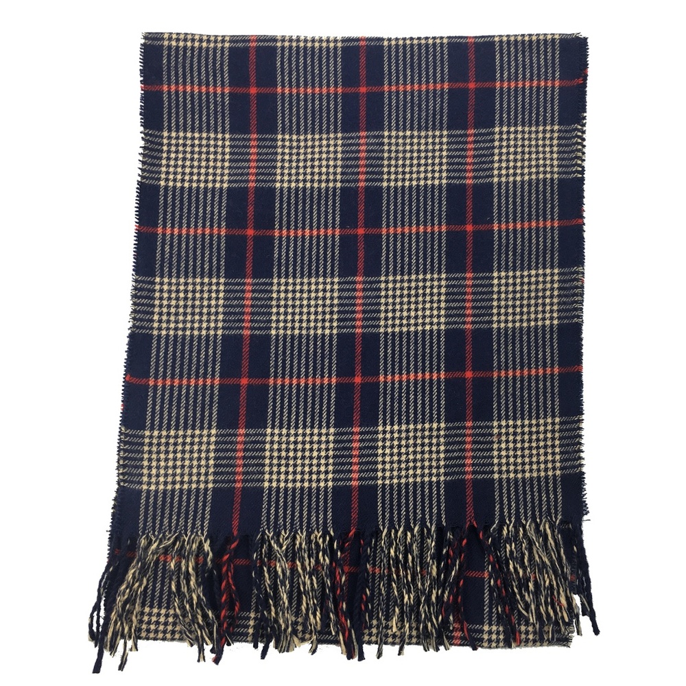Fall Winter Luxurious Soft Cozy Cashmere Feel Unisex Winter Scarf Plaid Scarves